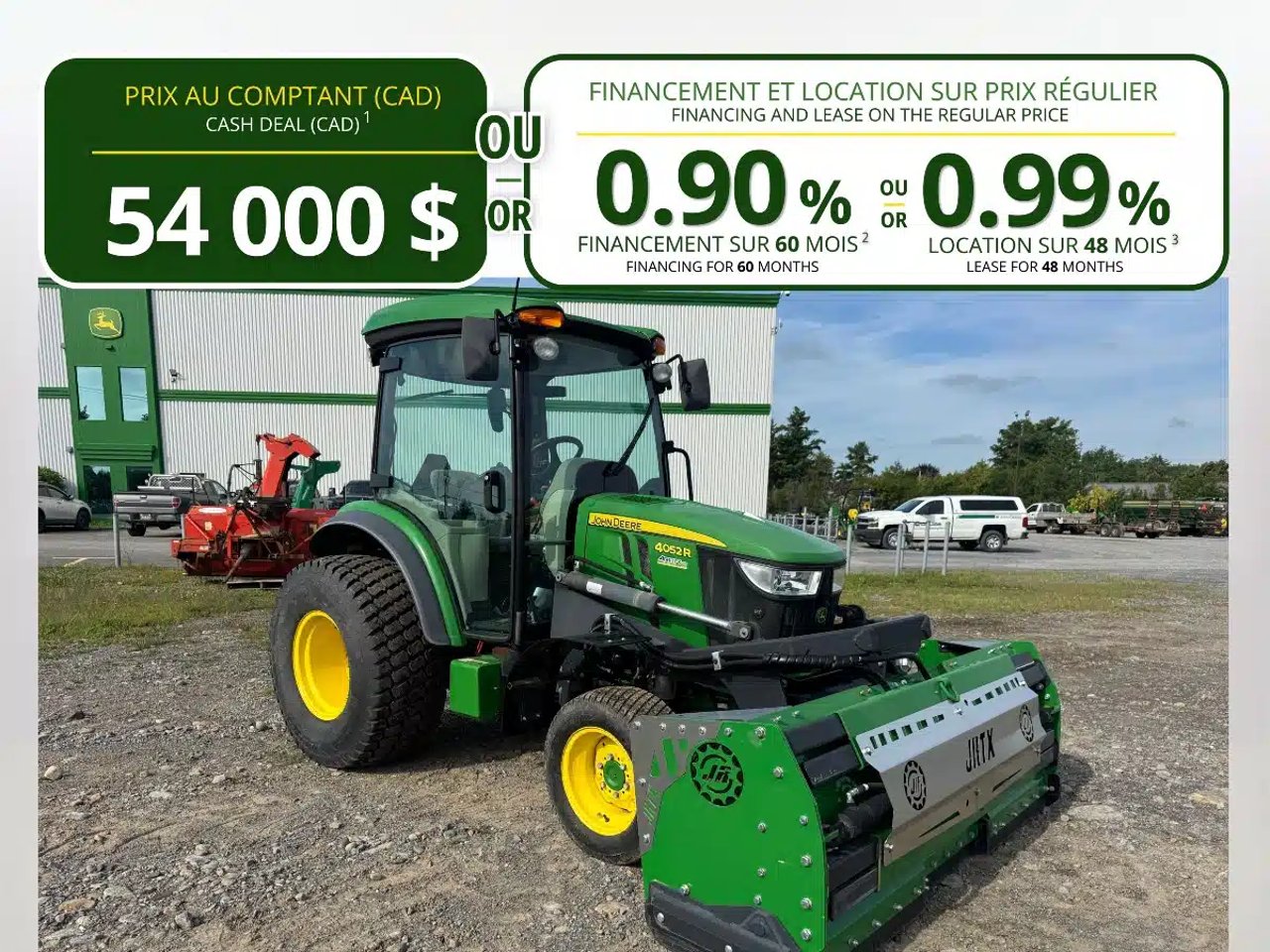 2020 John Deere 4052R Tracteur