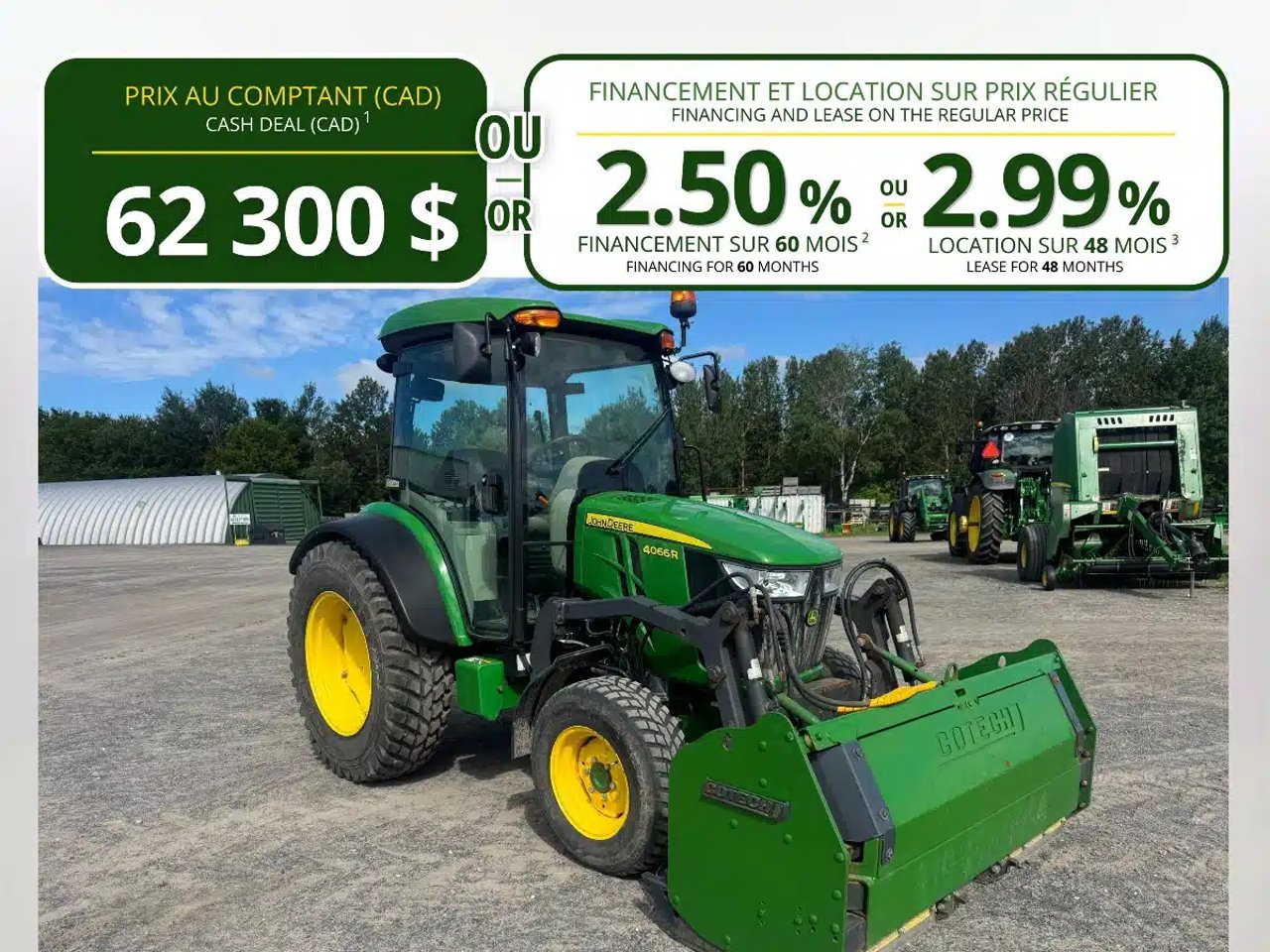 2021 John Deere 4066R Tracteur
