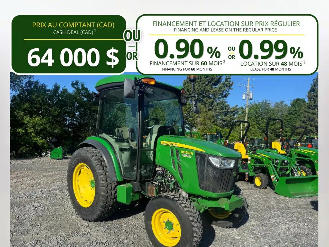 2021 John Deere 4066R Tracteur