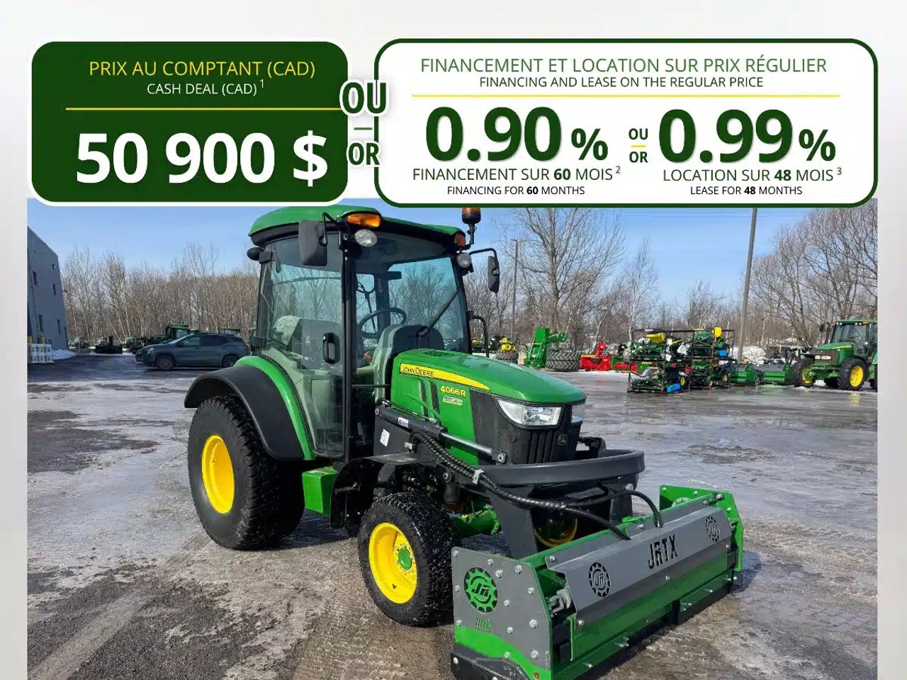 2020 John Deere 4066R Tracteur