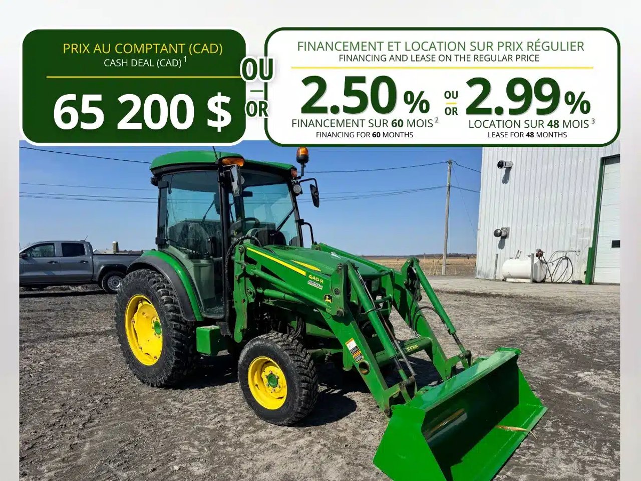 2020 John Deere 4066R Tracteur