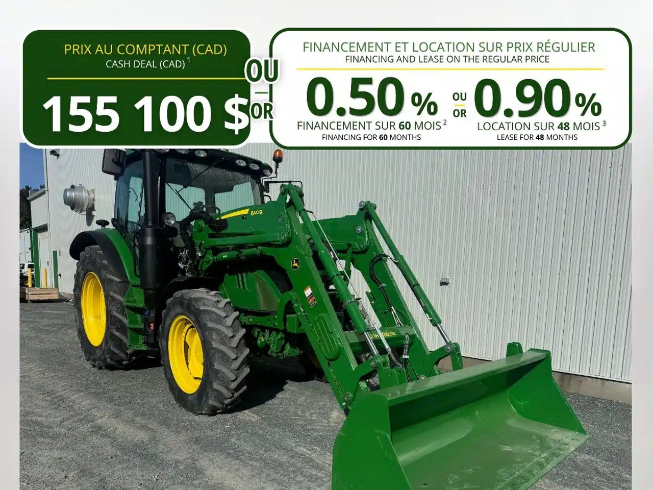 2020 John Deere 6110R Tracteur