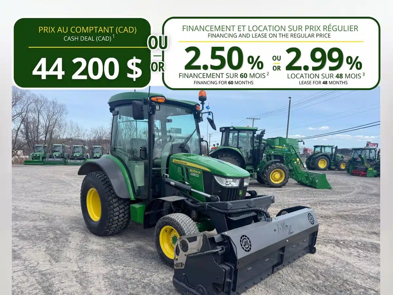 2020 John Deere 4066R Tracteur