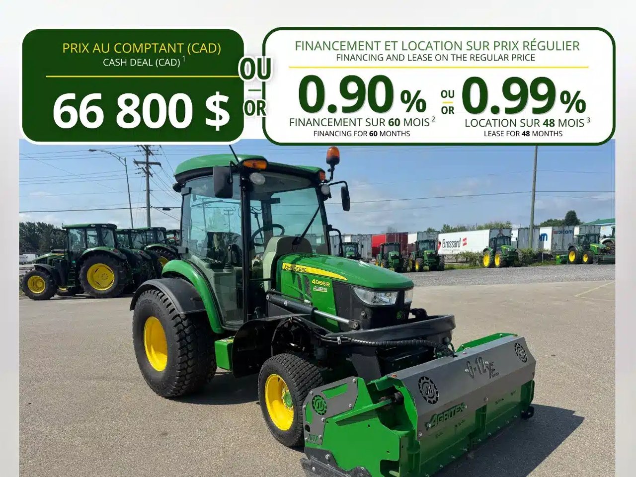 2022 John Deere 4066R Tracteur