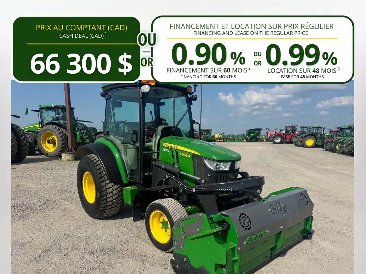 2022 John Deere 4066R Tracteur