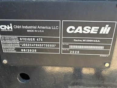 2025 Case IH Steiger 475 AFS Tracteur — photo 2