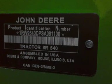 2025 John Deere 9R 540 Tracteur — photo 2