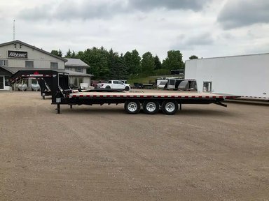 2027 Canada Trailers 8.5x26 10.5 Ton Gooseneck Hydraulic Remorque - Plateforme basculante — photo 2