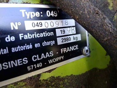 1998 CLAAS VARIANT 180RC Presse à Balle Ronde — photo 2