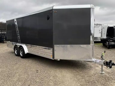 2026 Legend ALUMINUM DELUXE V-NOSE SNOWMOBILE TRAILER Remorque - Motoneige — photo 2