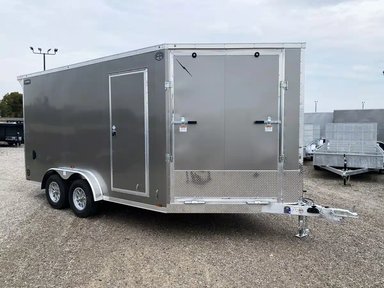 2026 ALUMINUM ENCLOSED SNOWMOBILE TRAILER Remorque - Motoneige — photo 2