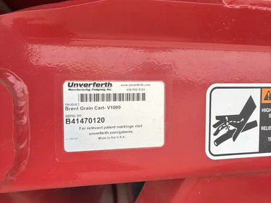2021 Unverferth V1000 Chariot à Grain — photo 2