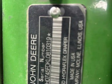 2020 John Deere 745FD Nez - Toile/Tapis — photo 2