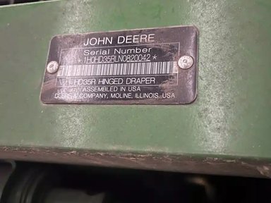2022 John Deere HD35R Nez - Toile/Tapis — photo 2