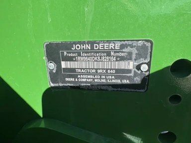 2025 John Deere 9RX 640 Tracteur — photo 2