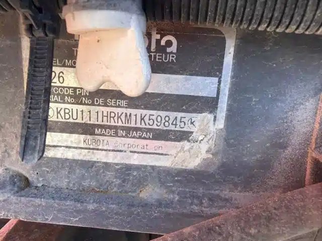 2022 Kubota B26 Rétrocaveuse
