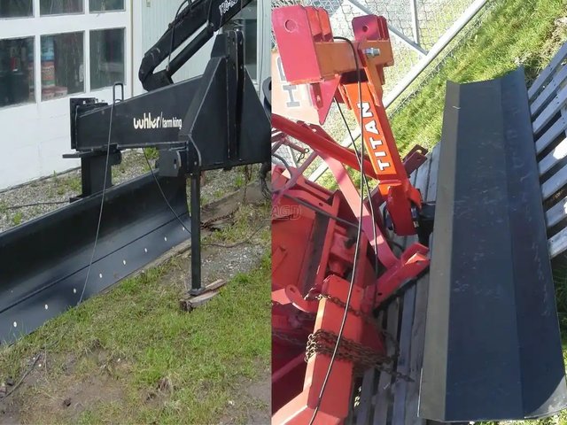 Farm King C8102, 8', 3 cylindres avec hoses, autre Gratte