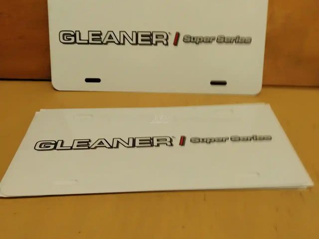 Gleaner License Plate divers
