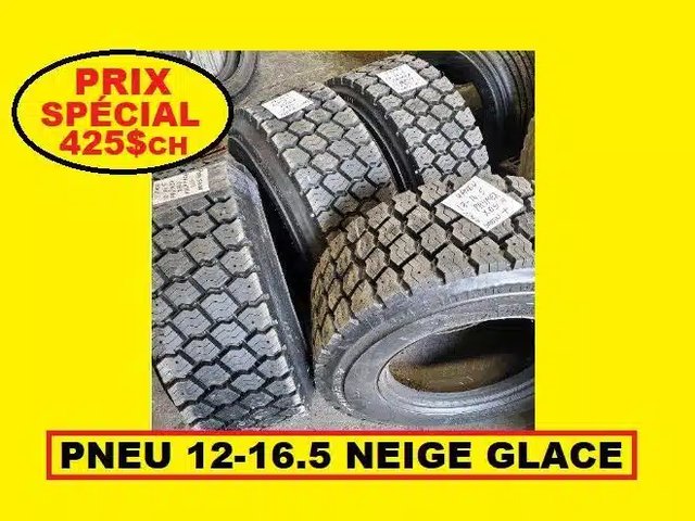 PNEU 12-16.5 RECHAPE NEUF 12R16.5 NEIGE GLACE Pneus