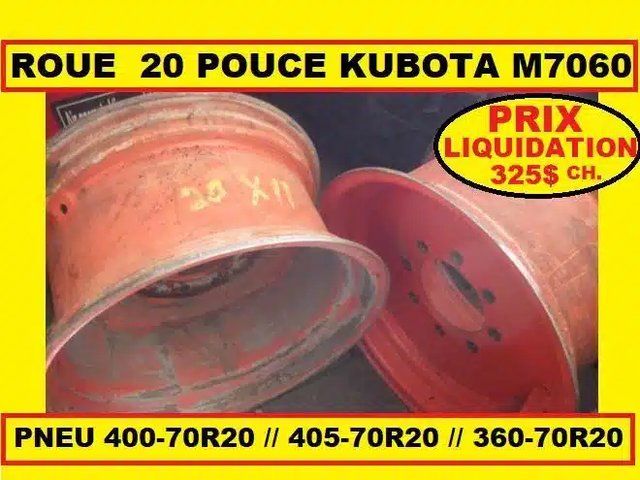 360-70R20 Pneus et roues