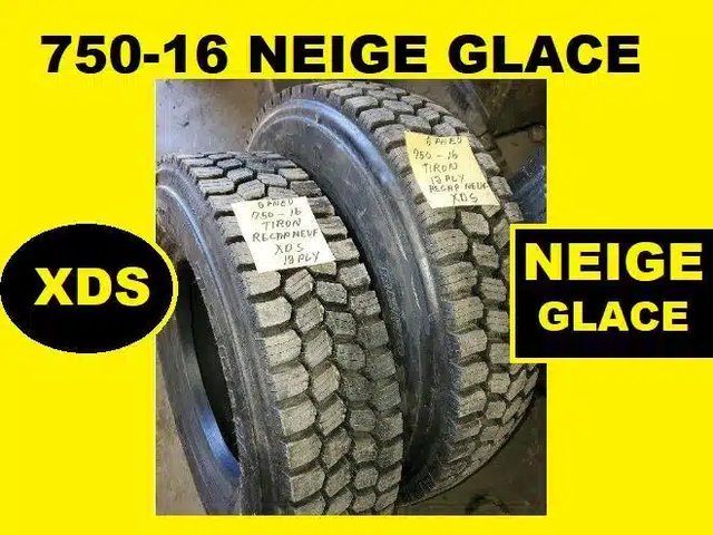 Galaxy PNEU 750-16 INDUSTRIEL 750R16 RECHAPE A NEUF XDS NEIGE GLACE Pneus