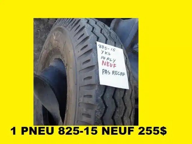 YKS PNEU 825-15 NEUF 825R15 TRAILER REMORQUE Pneus