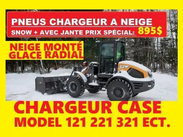 Snow+ PNEU 400-70R20 NEIGE 405-70-20 RADIAL 405-70R20 MEILLEUR 400-70-20 JANTE MINI CHARGEUR JOHN DEERE CA Pneus et roues
