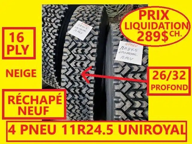 Uniroyal PNEU 11R24.5 RECHAPE NEUF Pneus