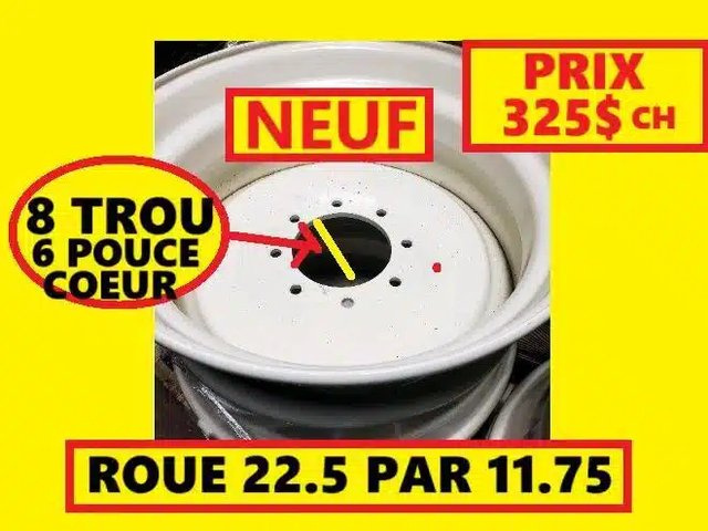 385-65R22.5 Pneus et roues