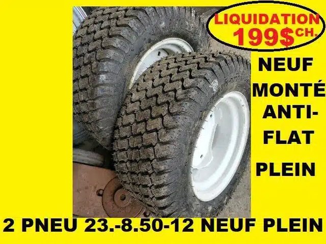 Eurathane 23-8.50-12 Pneus et roues