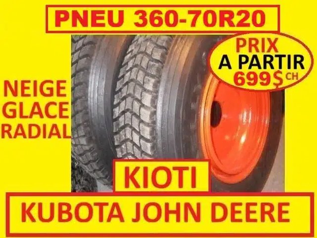 365-70R20 Pneus et roues