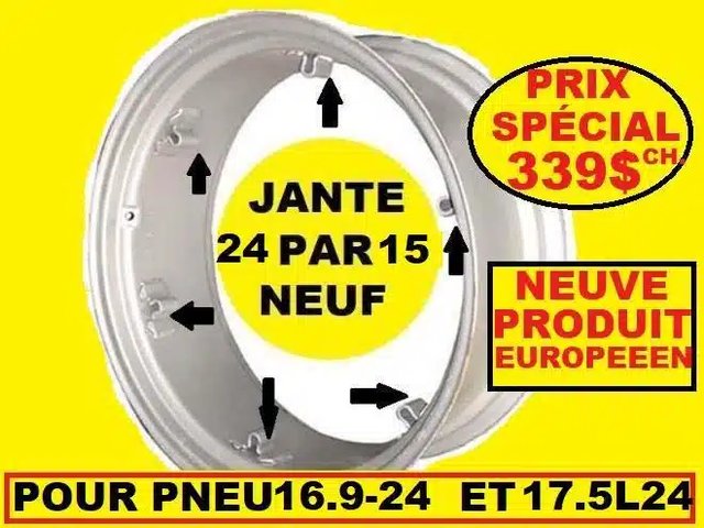 16.9-24 Pneus et roues