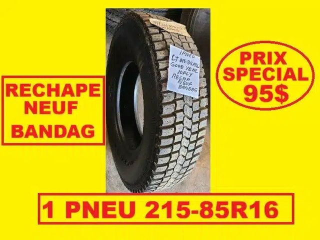 Goodyear PNEU 215-85R16 RECHAPE A NEUF BANDAG NEIGE Pneus