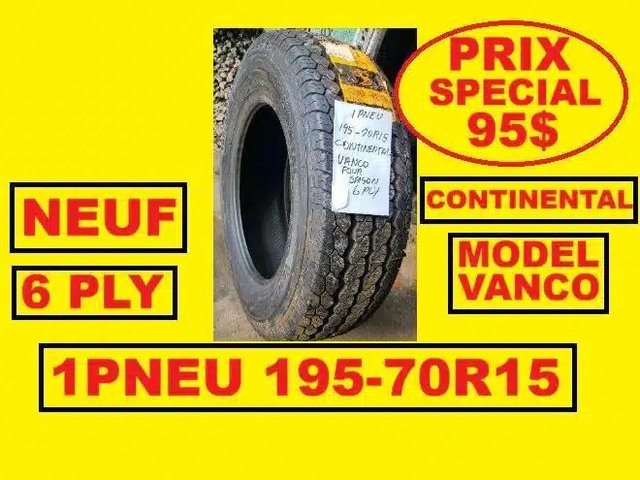 Continental 195-70R15 Pneus