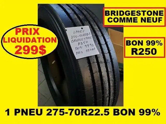 Bridgestone PNEU 275-70R22.5 BRIDGESTONE COMME NEUF Pneus