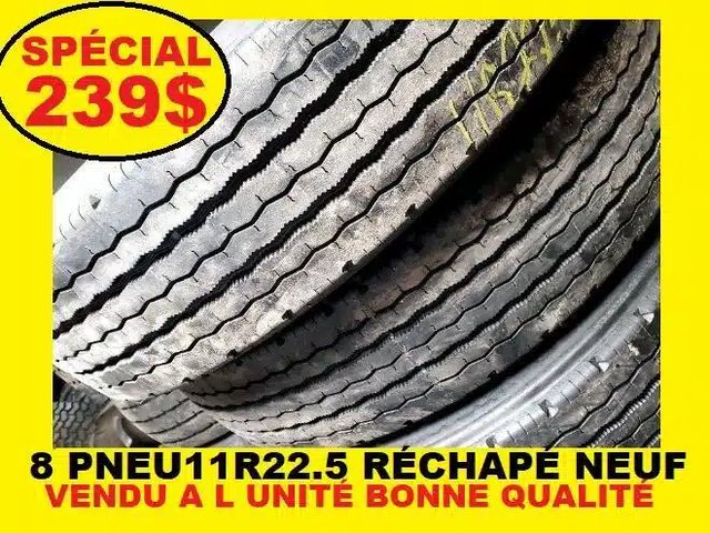 PNEU 11R22.5 TRAILER REMORQUE RECHAPE NEUF Pneus