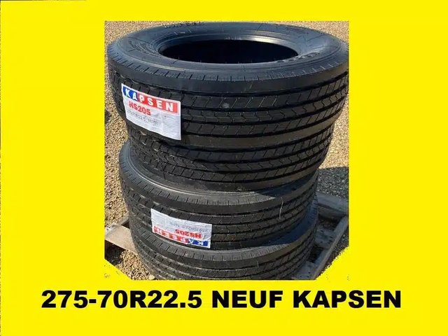 Kapsen PNEU 275-70R22.5 NEUF TRAILER REMORQUE Pneus