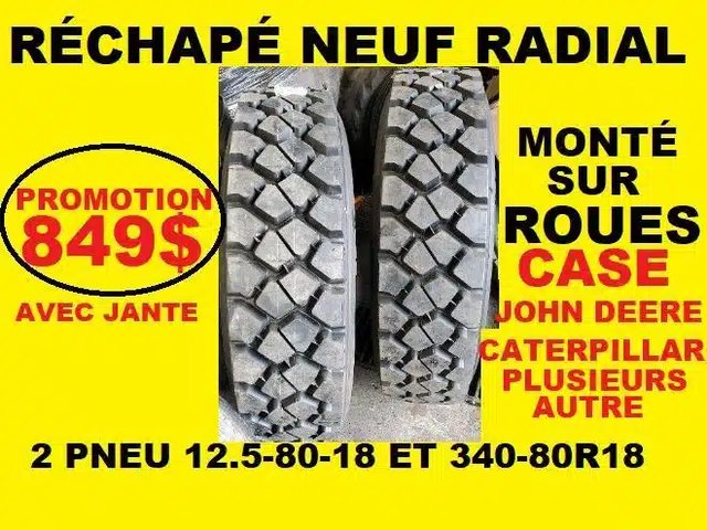 340-80R18 Pneus et roues