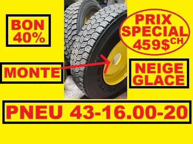 43-16.00-20 Pneus et roues