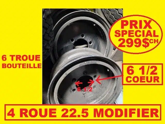 Firestone ROUE 22.5 POUR 11R22.5 6 TROUE BOUTEILLE jantes