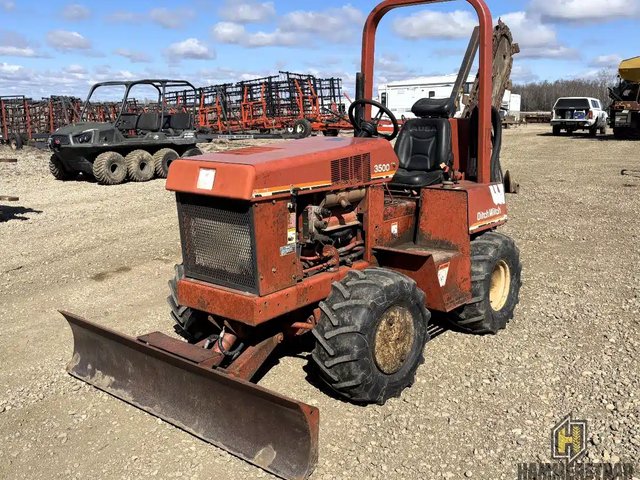 Ditch Witch 3500 Ride On Trencher w/ H312 Chain Trencher Ditcher Creuse-tranché