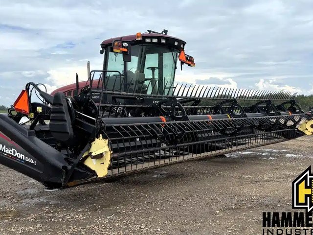 2012 MacDon M155 Swather Windrower w/ 30 Ft Draper Header Andaineur