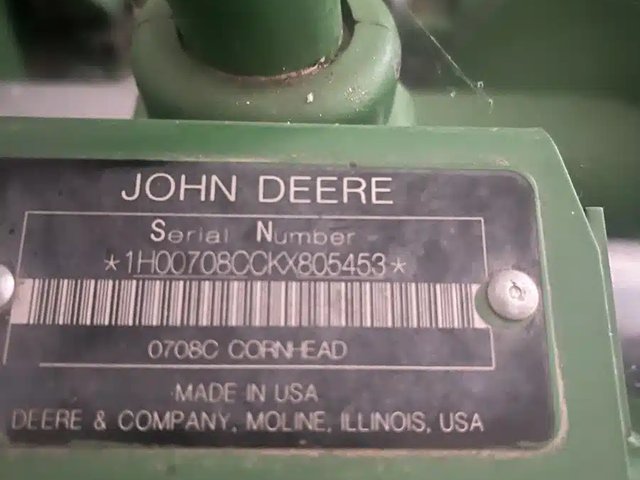 2019 John Deere 708C Nez - Maïs