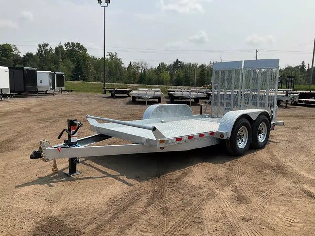 2027 Canada Trailers 80X14 7 TON GALVANIZED SCISSOR LIFT Remorque surbaissée