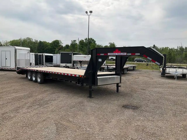2025 Canada Trailers 8.5X30 10.5 GOOSENECK Remorque - Plateforme