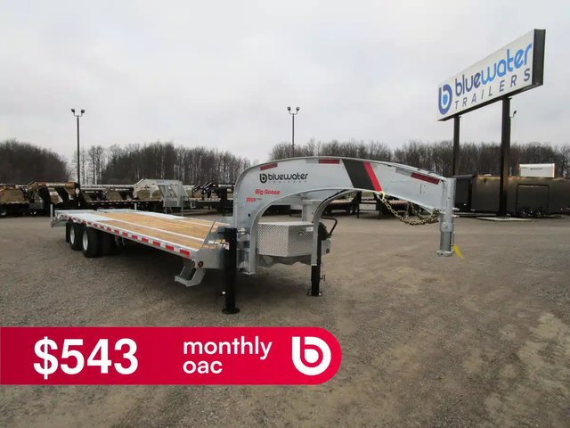 2024 K-Trail Galvanized Beavertail Gooseneck Trailer 23,075 Lb Remorque - Plateforme