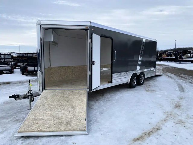 2026 Legend ALUMINUM DELUXE V-NOSE SNOWMOBILE TRAILER Remorque - Motoneige