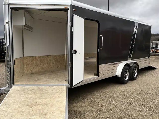 2026 Legend ALUMINUM DELUXE V-NOSE SNOWMOBILE TRAILER Remorque - Motoneige