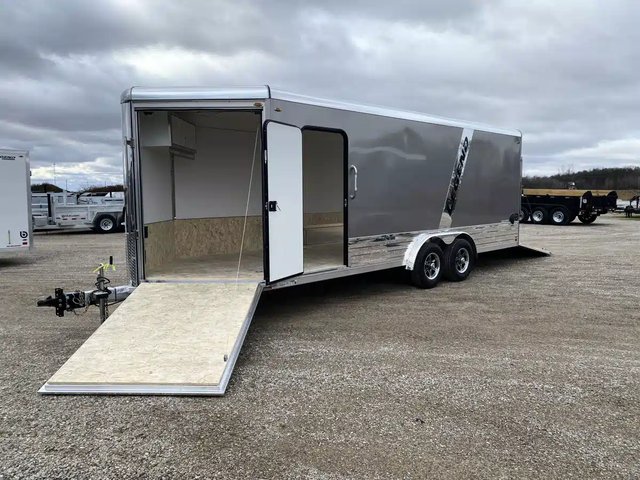 2026 Legend ALUMINUM DELUXE V-NOSE SNOWMOBILE TRAILER Remorque - Motoneige