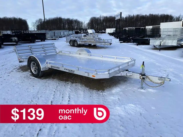 2026 Legend ALUMINUM SINGLE AXLE UTILITY GATE Trailer